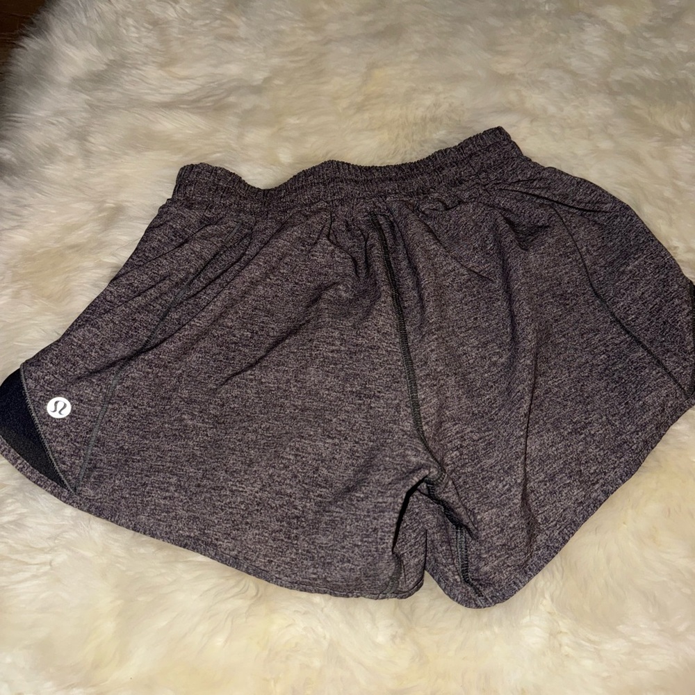 lululemon athletica Women's Heathered Black Shorts